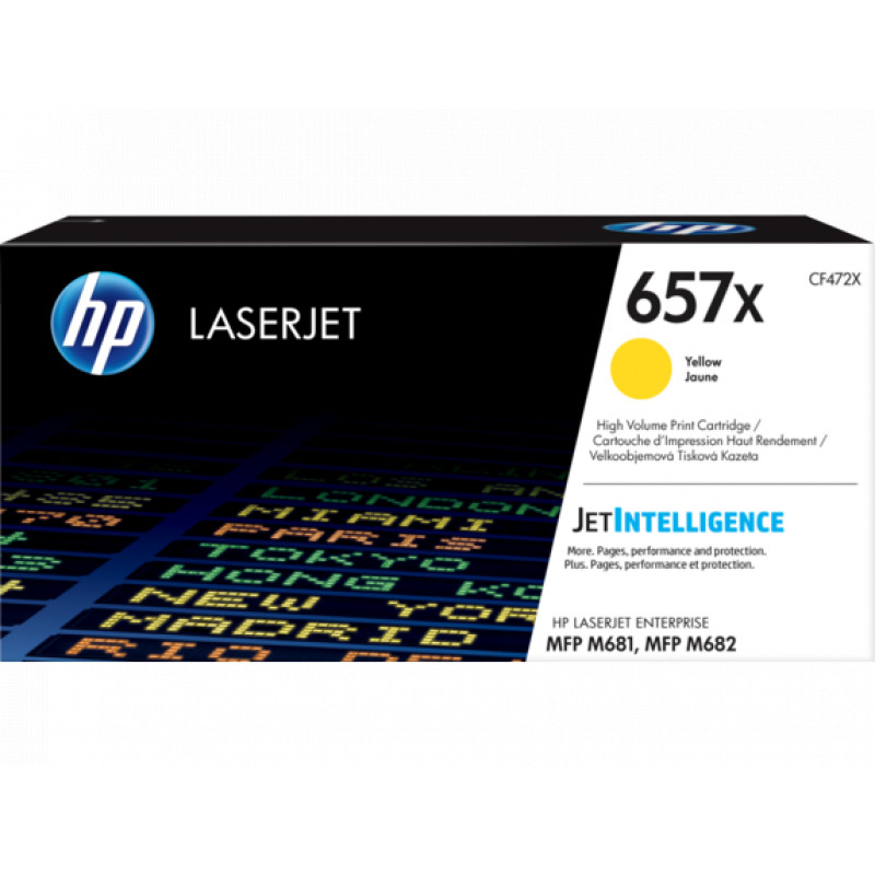 HP CF472X (657X) sárga eredeti toner
