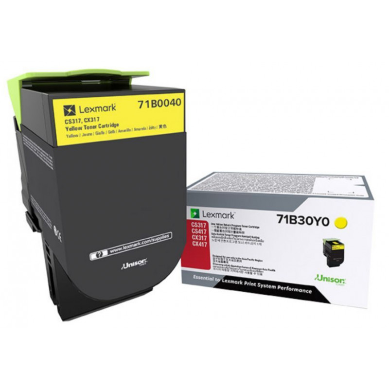 Lexmark CS417 sárga eredeti toner