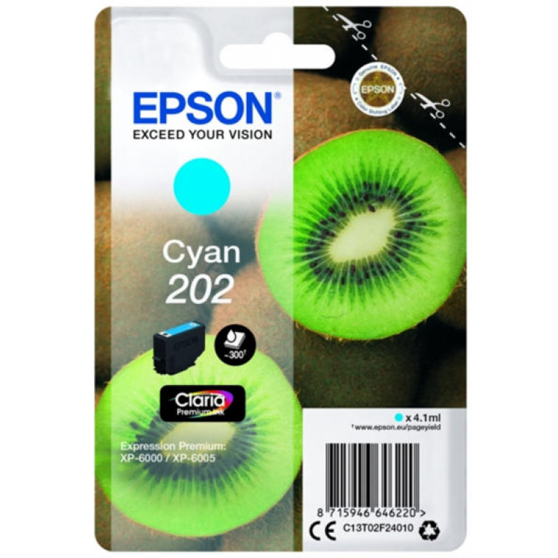 Epson T02F2 (202) kék eredeti tintapatron