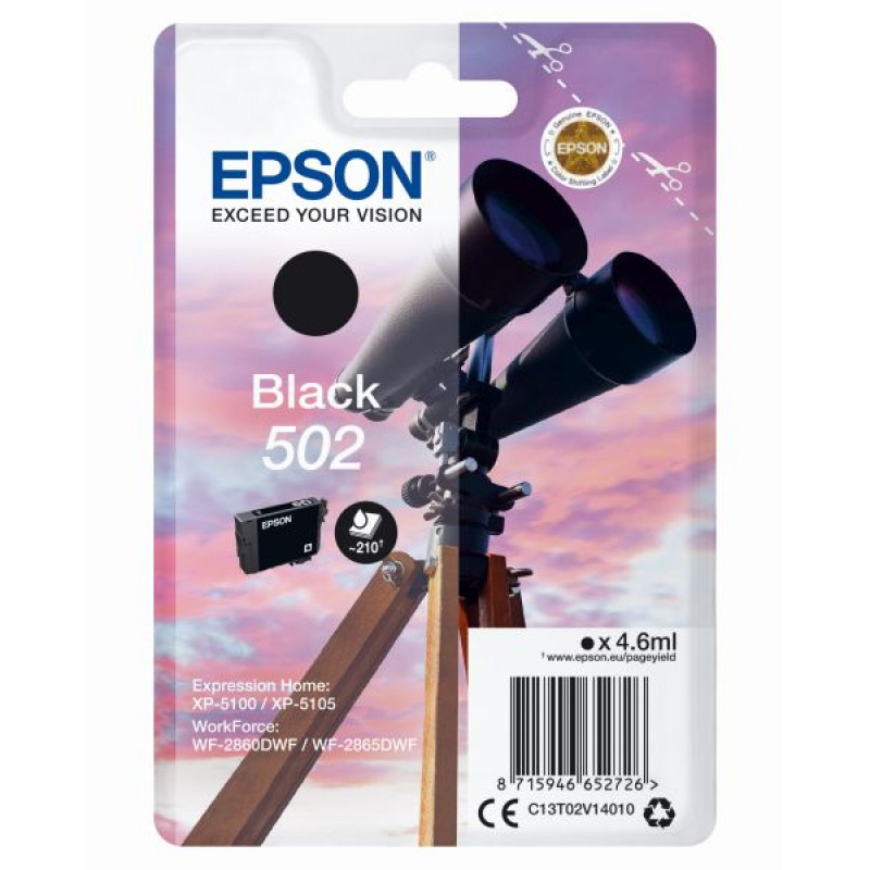 Epson T02V1 (502) fekete eredeti tintapatron