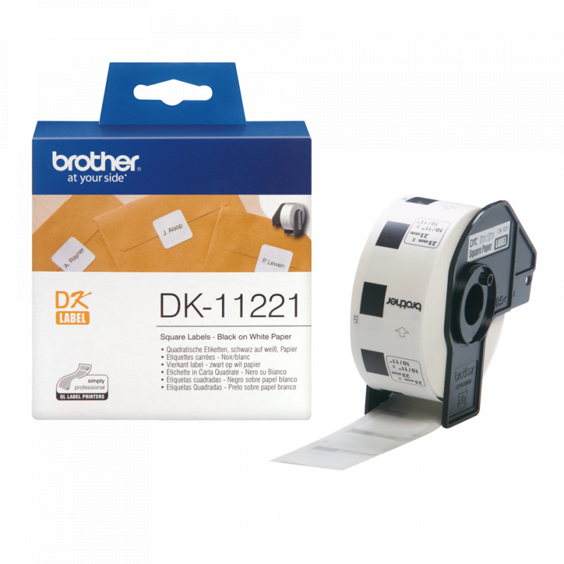 Brother DK-11221 fehér eredeti öntapadós címke 23mm
