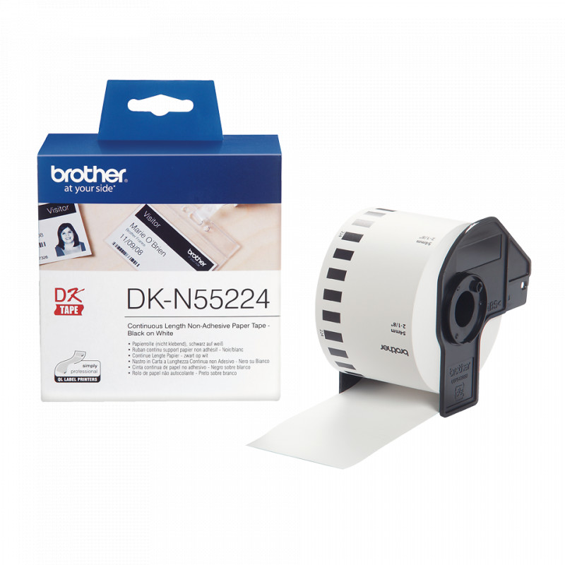 Brother DK-N55224 fehér eredeti papírcímke 54mm