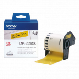 Brother DK-22606 sárga eredeti öntapadós szalagcímke 62mm