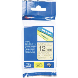 Brother TZe-MPGG31 mintás arany alapon fekete eredeti feliratozó szalag (12mm x 4m)