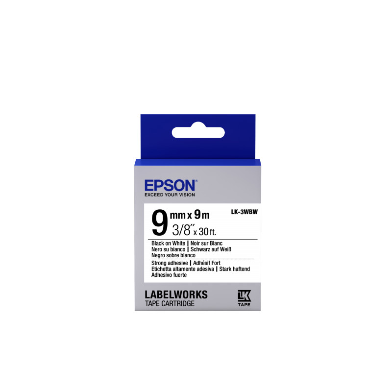 Epson LK-3WBW fehér alapon fekete eredeti címkeszalag