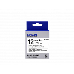 Epson LK-4WBW fehér alapon fekete eredeti címkeszalag
