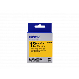 Epson LK-4YBP pasztel sárga alapon fekete eredeti címkeszalag