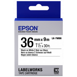 Epson LK-7WBN fehér alapon fekete eredeti címkeszalag