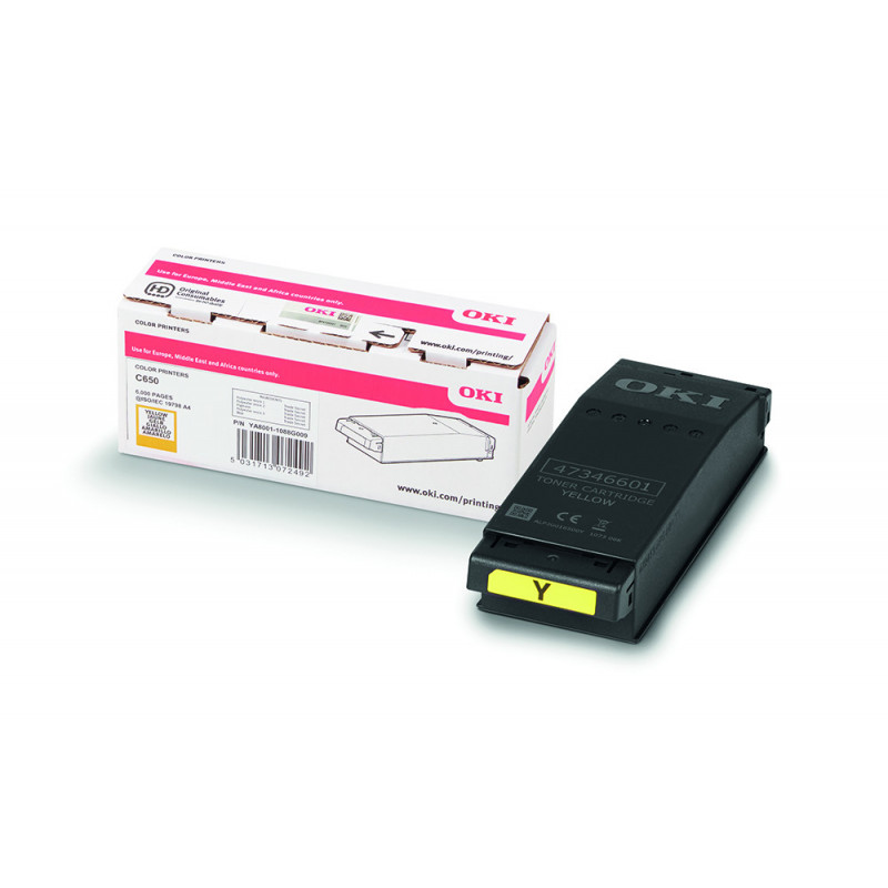 Oki [C650] sárga eredeti toner (09006129)
