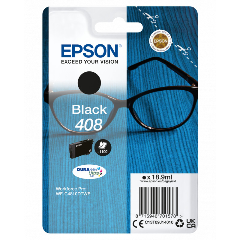 Epson T09J1 (408) fekete eredeti tintapatron