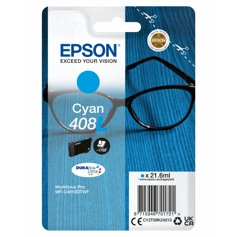 Epson T09K2 (408L) kék eredeti tintapatron