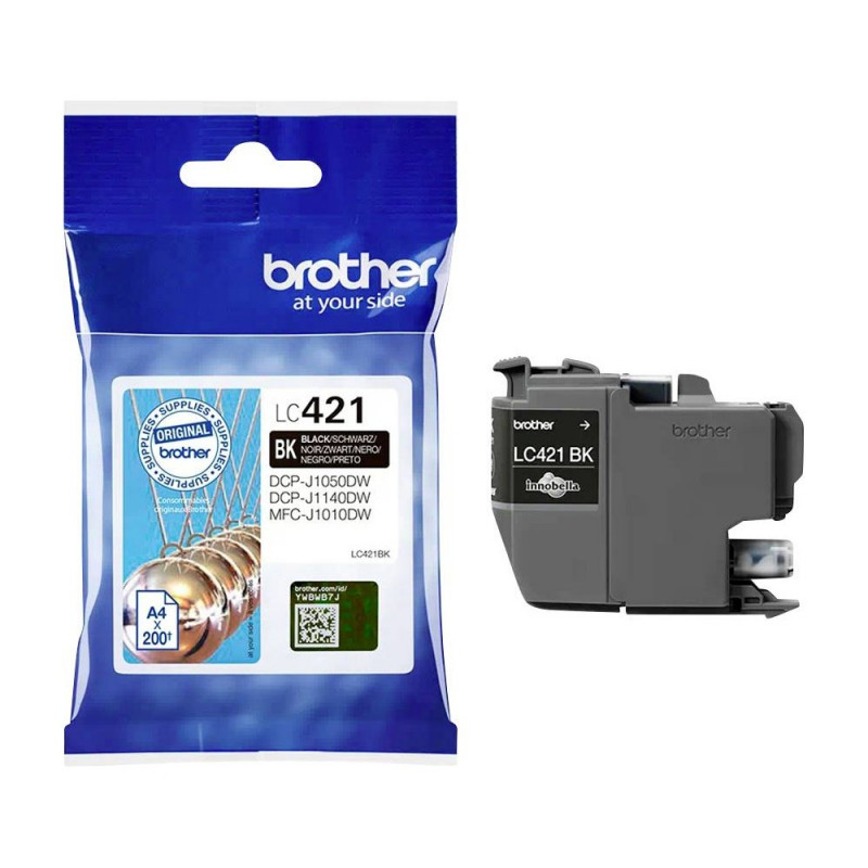 Brother LC421 fekete eredeti tintapatron