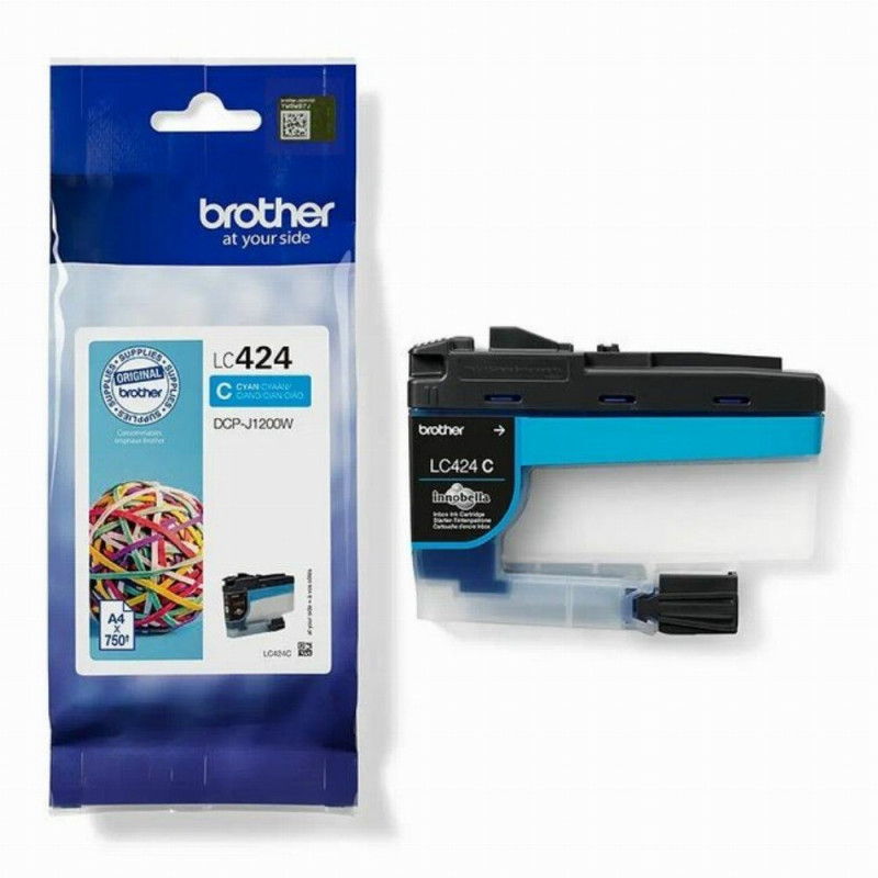 Brother LC424 kék eredeti tintapatron