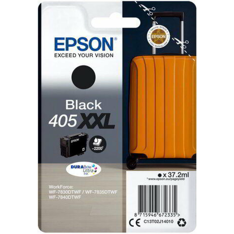 Epson T02J1 (405XXL) fekete eredeti tintapatron