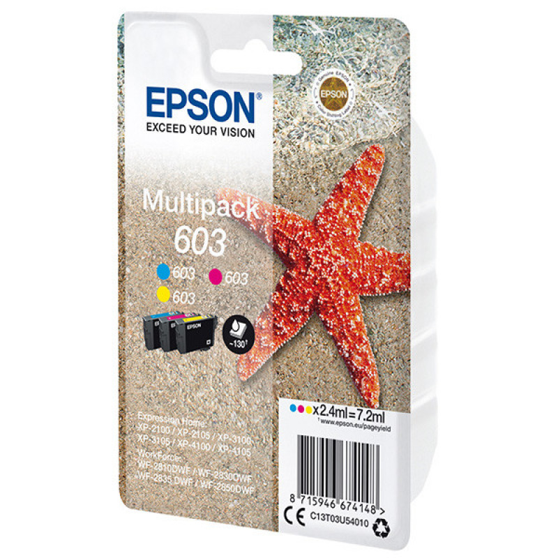 Epson T03U5 (603) színes eredeti tintapatron csomag