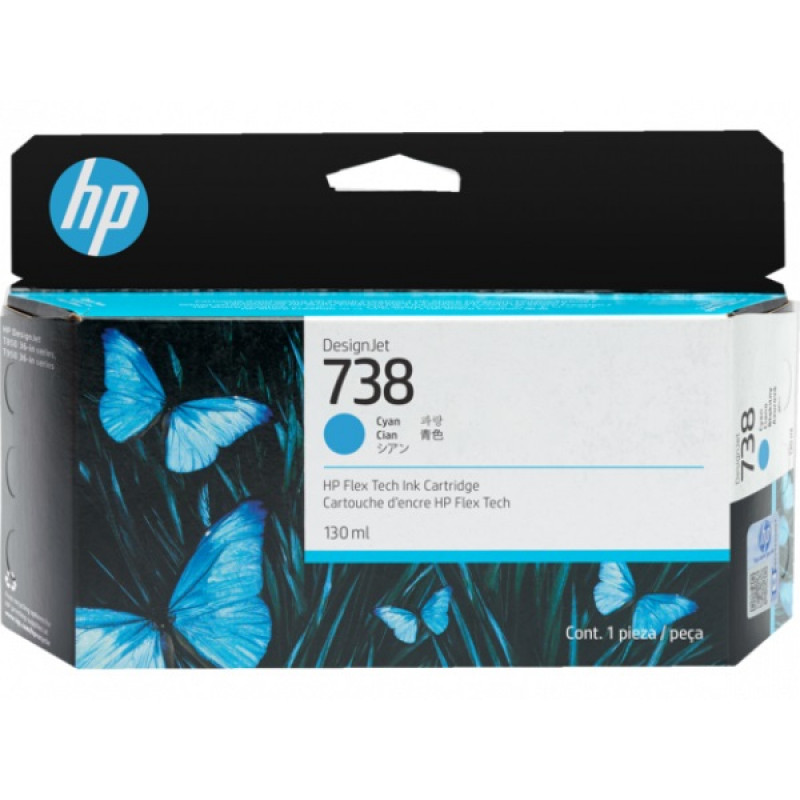 HP 498N5A No.738 kék eredeti tintapatron