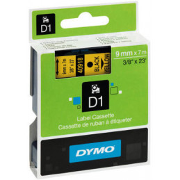 Dymo 40918 sárga alapon fekete eredeti feliratozó szalag (S0720730)