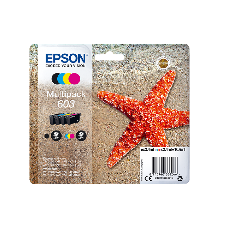 Epson T03U6 (603) eredeti tintapatron multipack