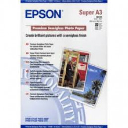 Epson S041328 prémium selyemfényű eredeti fotópapír (A3+, 20 lap, 250g)