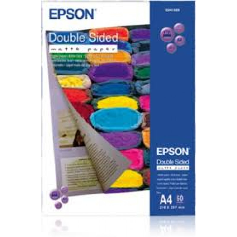 Epson S041569 matt kétoldalas eredeti fotópapír (A4, 50 lap, 178g)