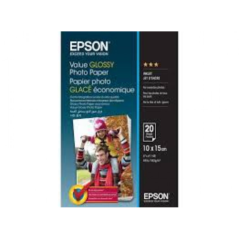 Epson S400037 fényes eredeti fotópapír (10x15cm, 20 lap, 183g)