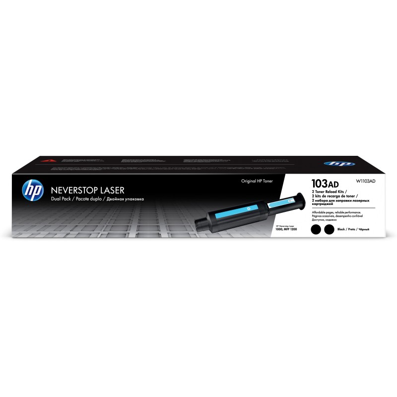 HP W1103AD (103AD) fekete eredeti toner duplacsomag