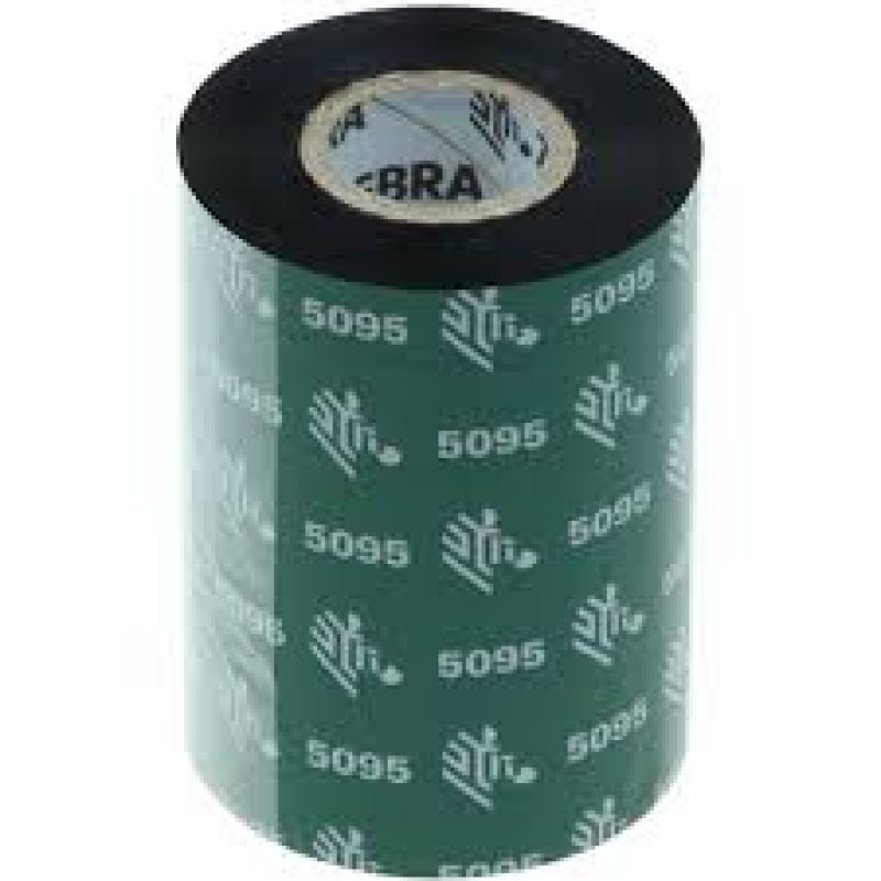 Zebra Z5095 fekete eredeti gyantás címkeszalag csomag (12db, 64mm x 74m ,05095GS06407)