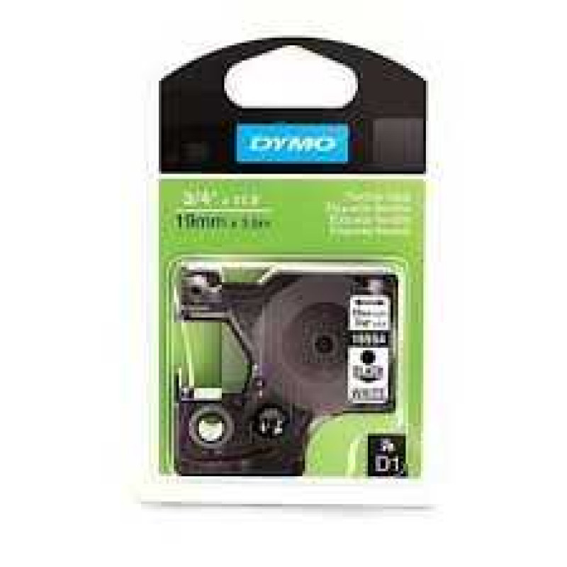 Dymo ID1 fehér alapon fekete eredeti feliratozó szalag (S0718070, S0718220, 18484)