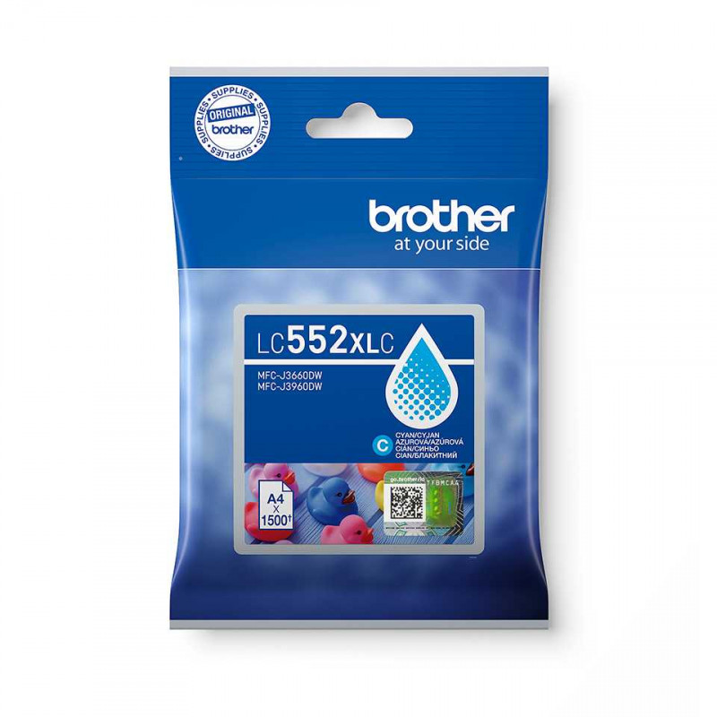 Brother LC552 kék eredeti tintapatron