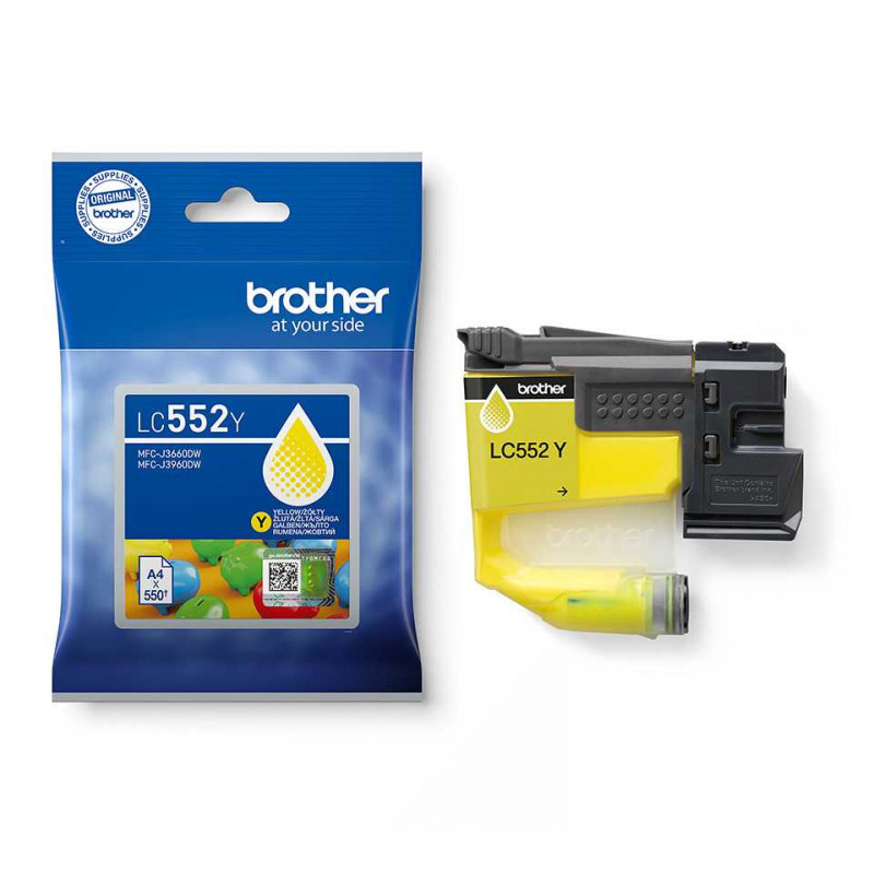 Brother LC552XL sárga eredeti tintapatron