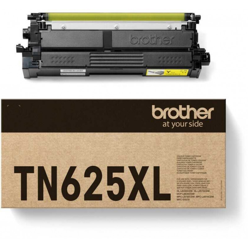 Brother TN-625XL sárga eredeti toner