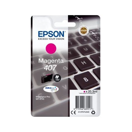 Epson T07U3 (407) magenta eredeti tintapatron