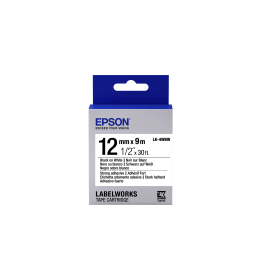 Epson LK-4WBW fehér alapon fekete eredeti címkeszalag