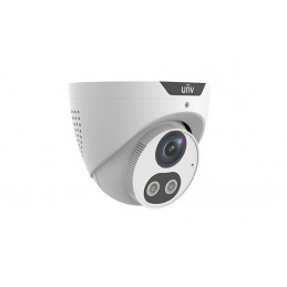 Uniview Prime-I 8MP Tri-Guard turret dómkamera, 4mm fix objektívvel, mikrofonnal és hangszóróval