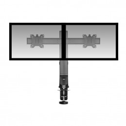 ACT AC8322 Dual Monitor Arm Office Quick Height Adjustment 10"-27" Black