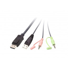 ATEN CS22DP 2-Port USB DisplayPort Cable KVM Switch with Remote Port Selector