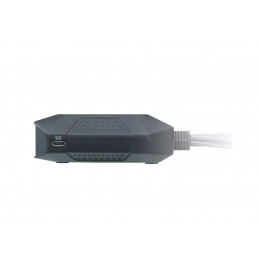 ATEN CS22DP 2-Port USB DisplayPort Cable KVM Switch with Remote Port Selector
