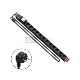 WP WPN-PDU-G02-12 19" PDU/elosztósor 12x Schuko aljzat