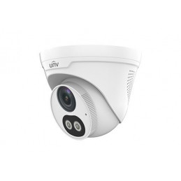 Uniview Easystar 2MP Colorhunter turret dómkamera, 2.8mm fix objektívvel, mikrofonnal és hangszóróval