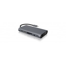 Raidsonic IcyBox IB-DK4040-CPD USB Type-C DockingStation with two video interfaces