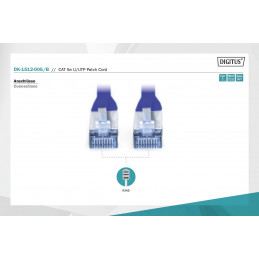 Digitus CAT5e U-UTP Patch Cable 0,5m Blue