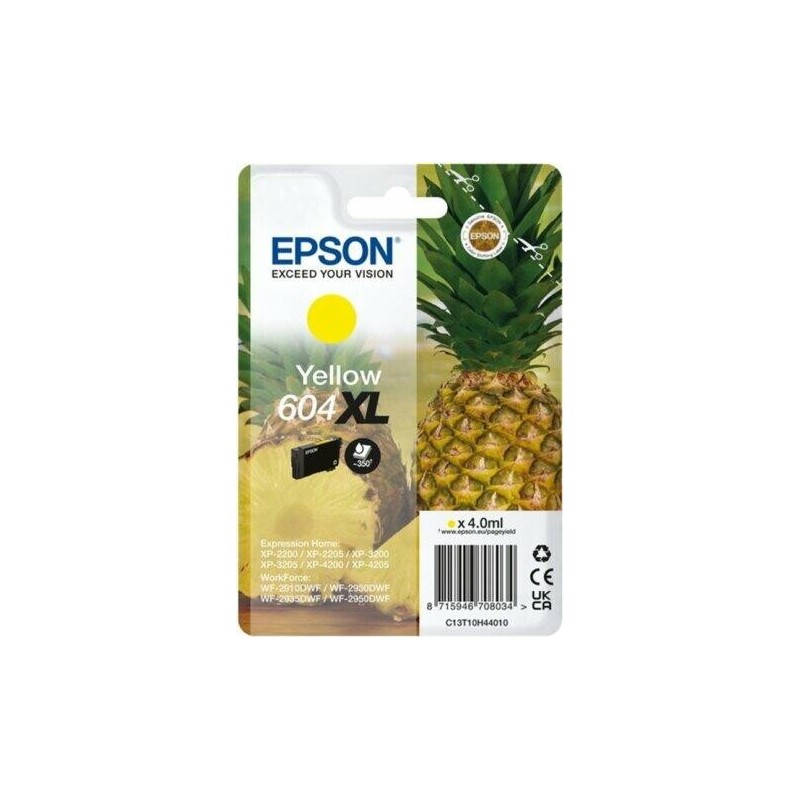 Epson T10H4 (604XL) sárga eredeti tintapatron