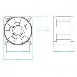 Arctic S4028-6K 40mm Server Fan