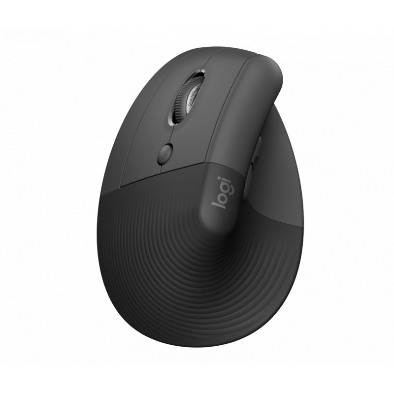 Logitech Lift Left Hand Vertical Ergonomic Bluetooth Mouse Graphite Grey