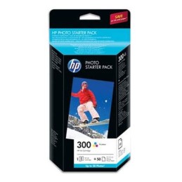 HP CG846EE No.300 színes eredeti tintapatron + 50 db 10x15 fotópapír