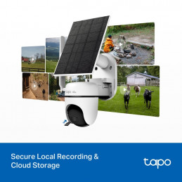 TP-Link Tapo C615G KIT Solar-Powered Pan/Tilt 4G LTE Security Camera Kit