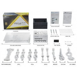 Seasonic 750W 80+ Gold Focus GX White Edition