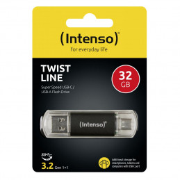 Intenso 32GB Twist Line USB3.2 Black