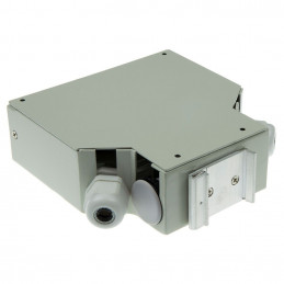 ACT DIN rail fiber optic terminal box unloaded 12 ports