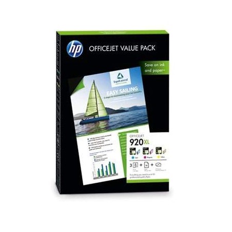 HP CH081AE No.920XL színes eredeti tintapatron multipack + fotópapír